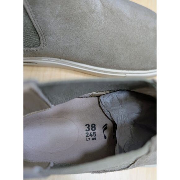 Birkenstock Bend Chelsea Taupe Suede Leather Sneaker Boots Women's 7 EU 38 NIB - Picture 11 of 14